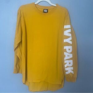 IVY PARK Mustard Long Sleeve Top with White Logo
